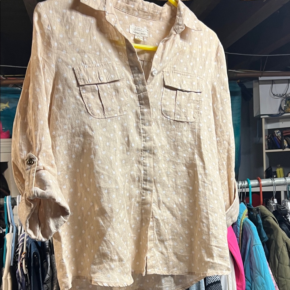 Linen shirt by charter club luxury